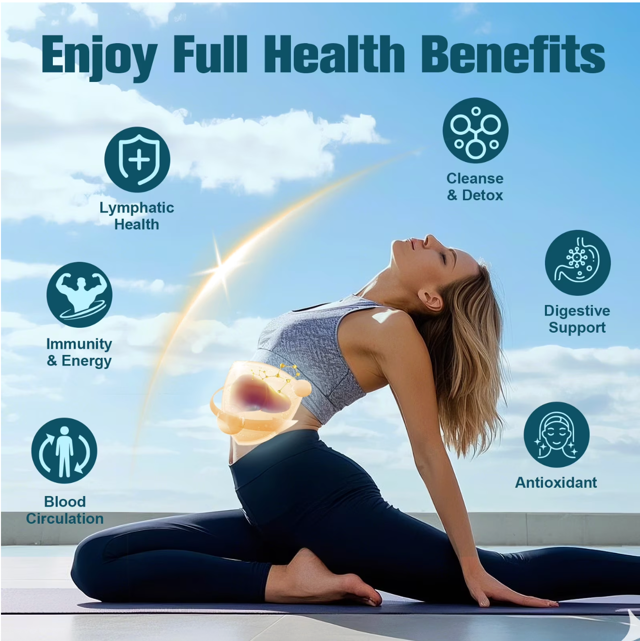 Liposomal Lymphatic Drainage Drops 11-in-1 Organic Formula - Support Your Lymphatic Health