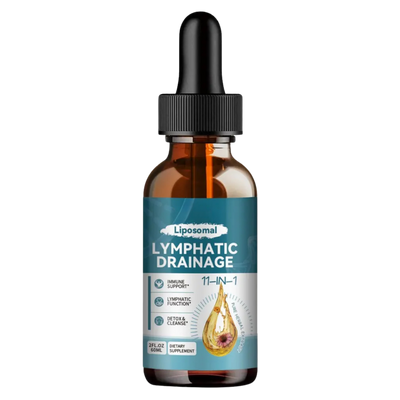 Liposomal Lymphatic Drainage Drops 11-in-1 Organic Formula - Support Your Lymphatic Health